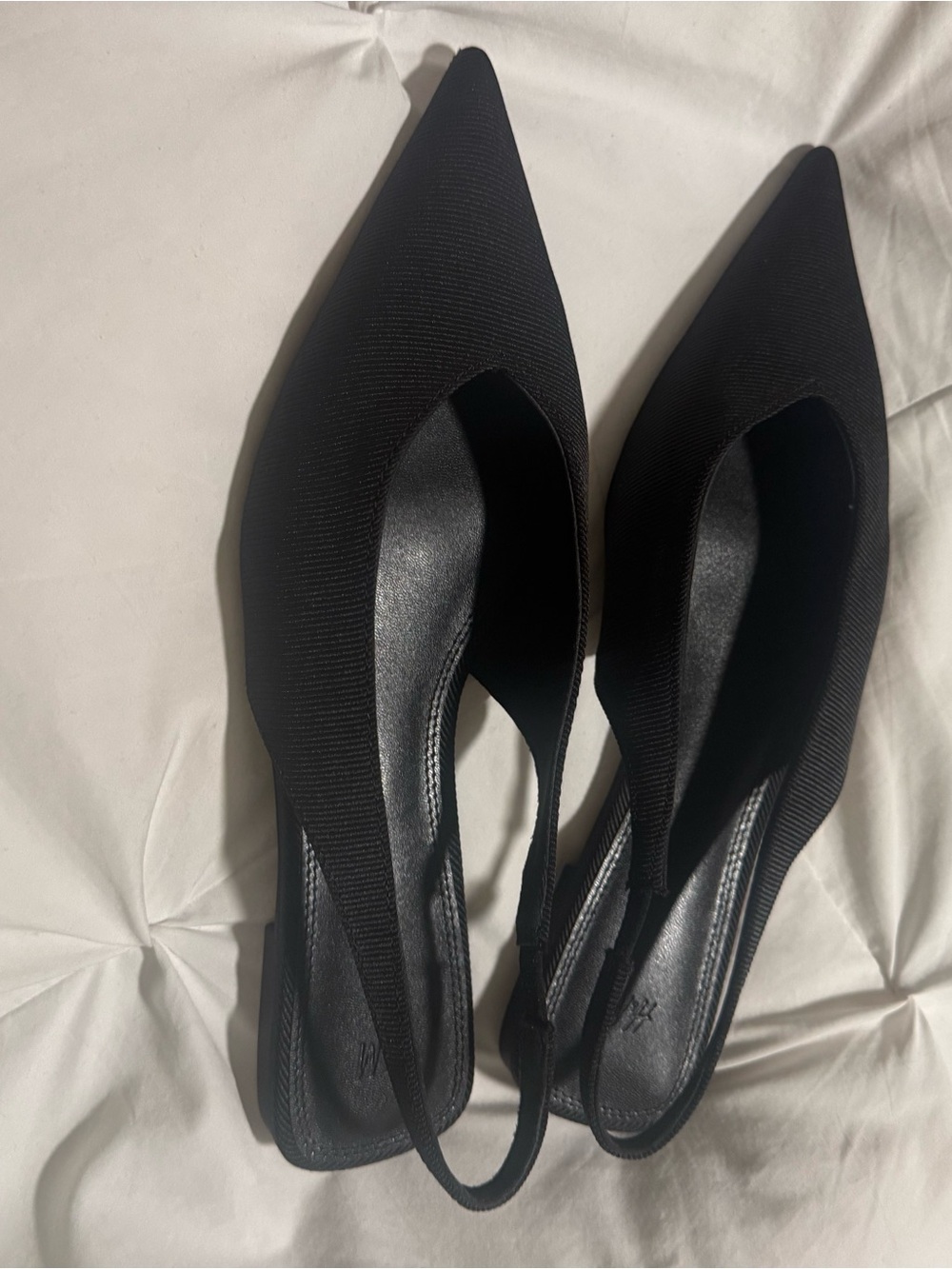 H&M Black Pointed-Toe Slingback Heels - Picture 7 of 15